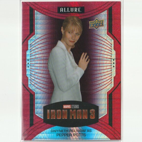 Upper Deck Allure Marvel Red Prism Rainbow GWENYTH PALTROW as PEPPER POTTS #116 - Picture 1 of 2